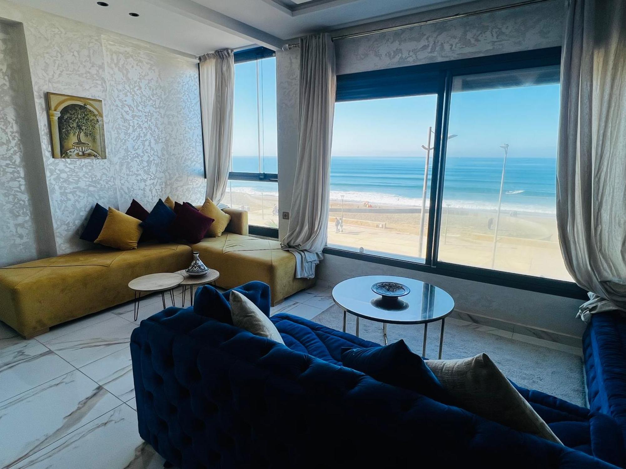 Golden Beach Elegance Sea View & Serenity Kenitra Exterior foto